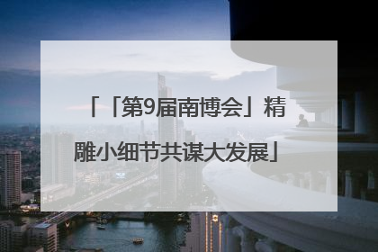 「第9届南博会」精雕小细节共谋大发展