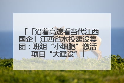 「沿着高速看当代江西国企」江西省水投建设集团：班组“小细胞”激活项目“大建设”