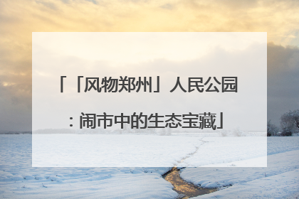 「风物郑州」人民公园：闹市中的生态宝藏