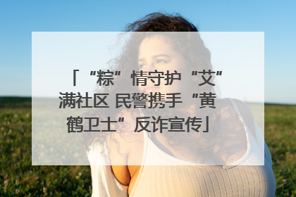 “粽”情守护“艾”满社区 民警携手“黄鹤卫士”反诈宣传