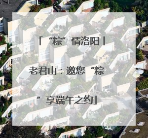 “粽”情洛阳丨老君山：邀您“粽”享端午之约
