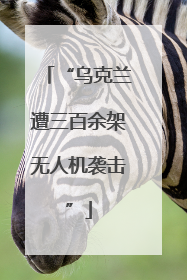 “乌克兰遭三百余架无人机袭击”