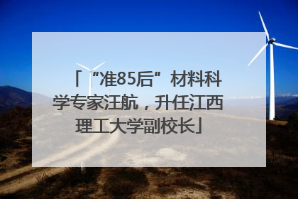 “准85后”材料科学专家汪航，升任江西理工大学副校长
