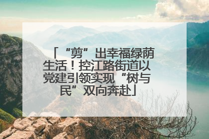 “剪”出幸福绿荫生活！控江路街道以党建引领实现“树与民”双向奔赴