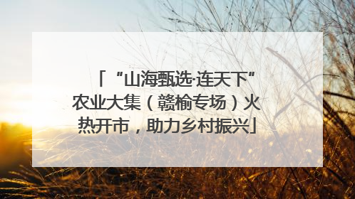 “山海甄选·连天下”农业大集（赣榆专场）火热开市，助力乡村振兴