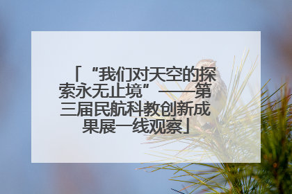 “我们对天空的探索永无止境”——第三届民航科教创新成果展一线观察