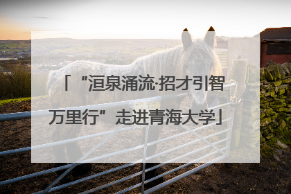 “洹泉涌流·招才引智万里行”走进青海大学