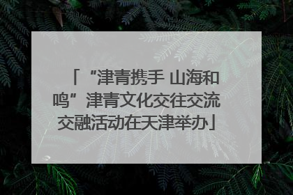 “津青携手 山海和鸣”津青文化交往交流交融活动在天津举办