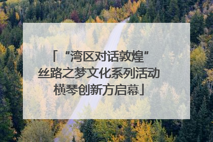 “湾区对话敦煌” 丝路之梦文化系列活动横琴创新方启幕