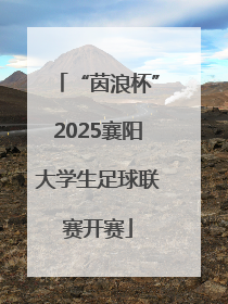 “茵浪杯”2025襄阳大学生足球联赛开赛