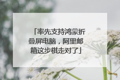 率先支持鸿蒙折叠屏电脑，阿里邮箱这步棋走对了