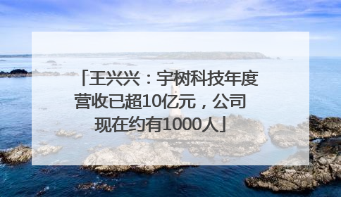 王兴兴：宇树科技年度营收已超10亿元，公司现在约有1000人