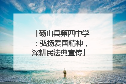 砀山县第四中学：弘扬爱国精神，深耕民法典宣传