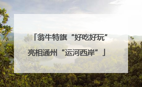 翁牛特旗“好吃好玩”亮相通州“运河西岸”