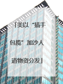 美以“插手包揽”加沙人道物资分发