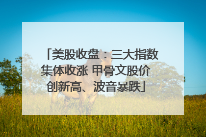 美股收盘：三大指数集体收涨 甲骨文股价创新高、波音暴跌