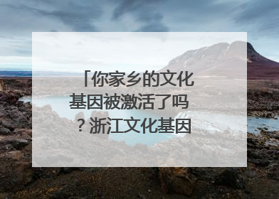 你家乡的文化基因被激活了吗？浙江文化基因图谱即将上线