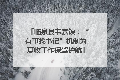 临泉县韦寨镇：“有事找书记”机制为夏收工作保驾护航