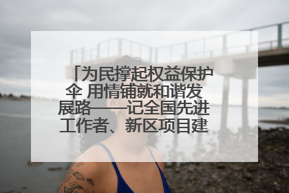 为民撑起权益保护伞 用情铺就和谐发展路——记全国先进工作者、新区项目建设中心干部卢小勇