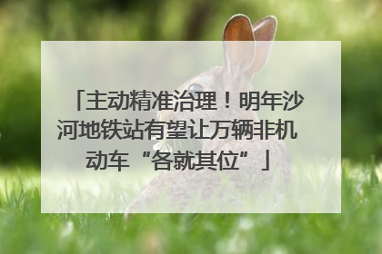 主动精准治理！明年沙河地铁站有望让万辆非机动车“各就其位”