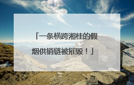 一条横跨湘桂的假烟供销链被摧毁！