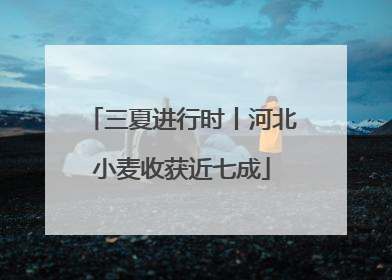 三夏进行时丨河北小麦收获近七成