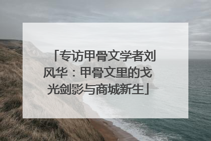 专访甲骨文学者刘风华：甲骨文里的戈光剑影与商城新生