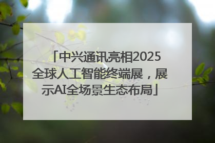 中兴通讯亮相2025全球人工智能终端展，展示AI全场景生态布局