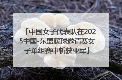 中国女子代表队在2025中国-东盟藤球邀请赛女子单组赛中斩获亚军