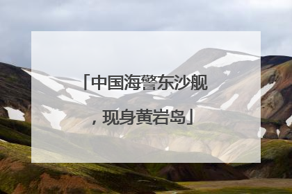 中国海警东沙舰，现身黄岩岛