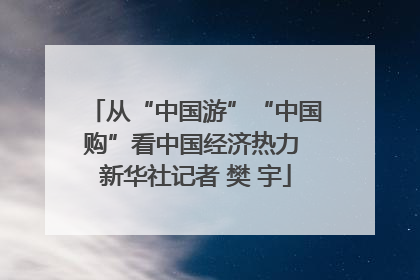 从“中国游”“中国购”看中国经济热力 新华社记者 樊 宇