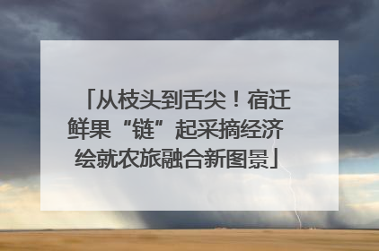 从枝头到舌尖！宿迁鲜果“链”起采摘经济绘就农旅融合新图景