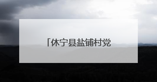 休宁县盐铺村党建引领绘就“花开盐铺”新图景