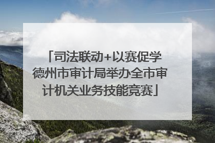 司法联动+以赛促学 德州市审计局举办全市审计机关业务技能竞赛