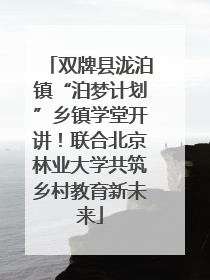 双牌县泷泊镇“泊梦计划”乡镇学堂开讲！联合北京林业大学共筑乡村教育新未来