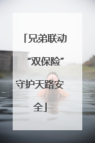 兄弟联动“双保险”守护天路安全