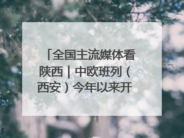 全国主流媒体看陕西｜中欧班列（西安）今年以来开行超2500列