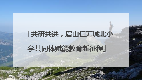 共研共进，眉山仁寿城北小学共同体赋能教育新征程