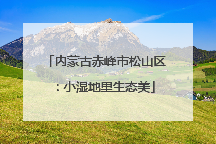 内蒙古赤峰市松山区：小湿地里生态美