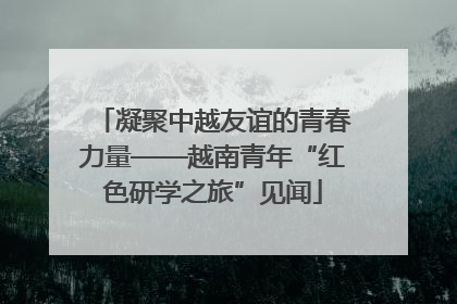 凝聚中越友谊的青春力量——越南青年“红色研学之旅”见闻