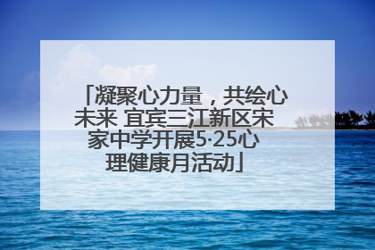 凝聚心力量，共绘心未来 宜宾三江新区宋家中学开展5·25心理健康月活动
