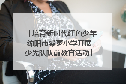 培育新时代红色少年 绵阳市桑枣小学开展少先队队前教育活动