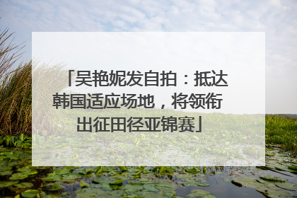 吴艳妮发自拍：抵达韩国适应场地，将领衔出征田径亚锦赛