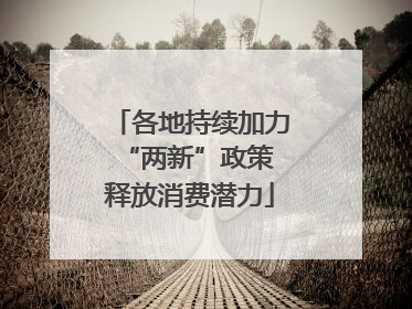各地持续加力“两新”政策 释放消费潜力