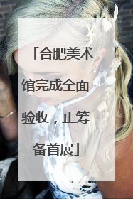 合肥美术馆完成全面验收，正筹备首展