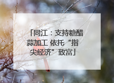 同江：支持糖醋蒜加工 依托“指尖经济”致富