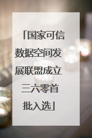 国家可信数据空间发展联盟成立 三六零首批入选