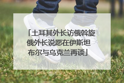 土耳其外长访俄斡旋 俄外长说愿在伊斯坦布尔与乌克兰再谈