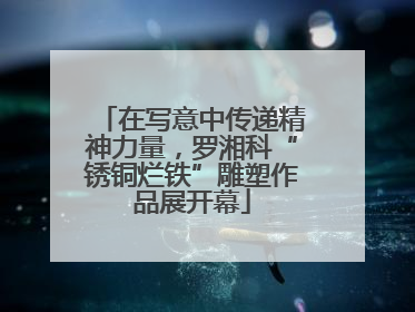 在写意中传递精神力量，罗湘科“锈铜烂铁”雕塑作品展开幕