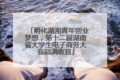 孵化湖湘青年创业梦想，第十二届湖南省大学生电子商务大赛圆满收官